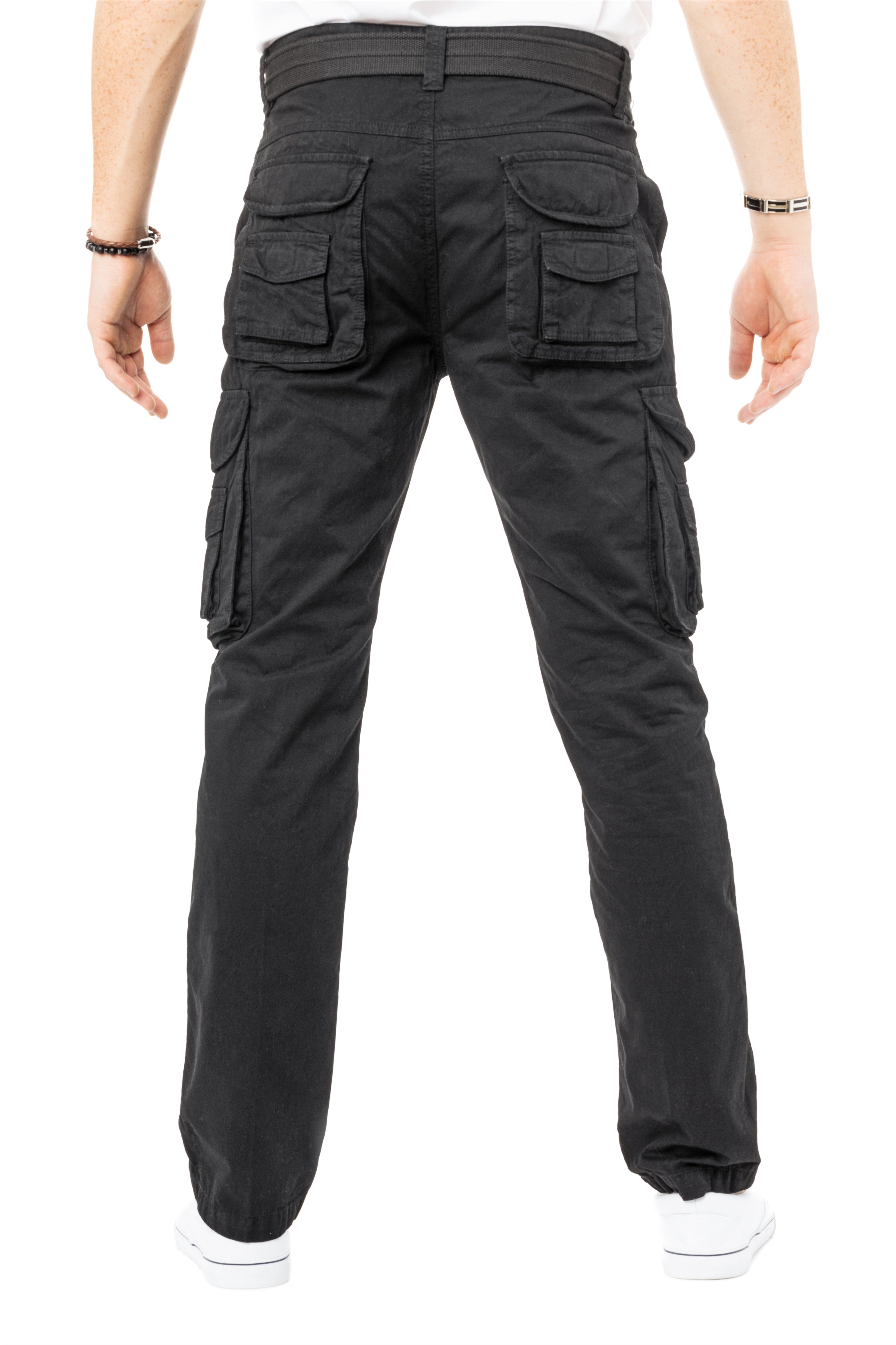 Relaxed Fit Cargo trousers - Dark green - Men | H&M IN